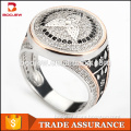 Guangzhou Boojew jewelry wide varieties rhodium plated rings for anniversary white gold ring men